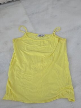 Michael Stars Yellow Spaghetti Strap Tank Top